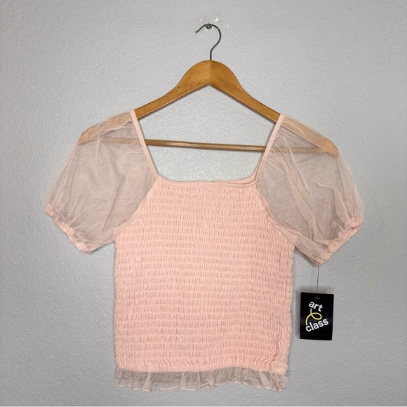 New Art Class Girls Light Pink Large (10/12) Top for Kids - Picture 4 of 11